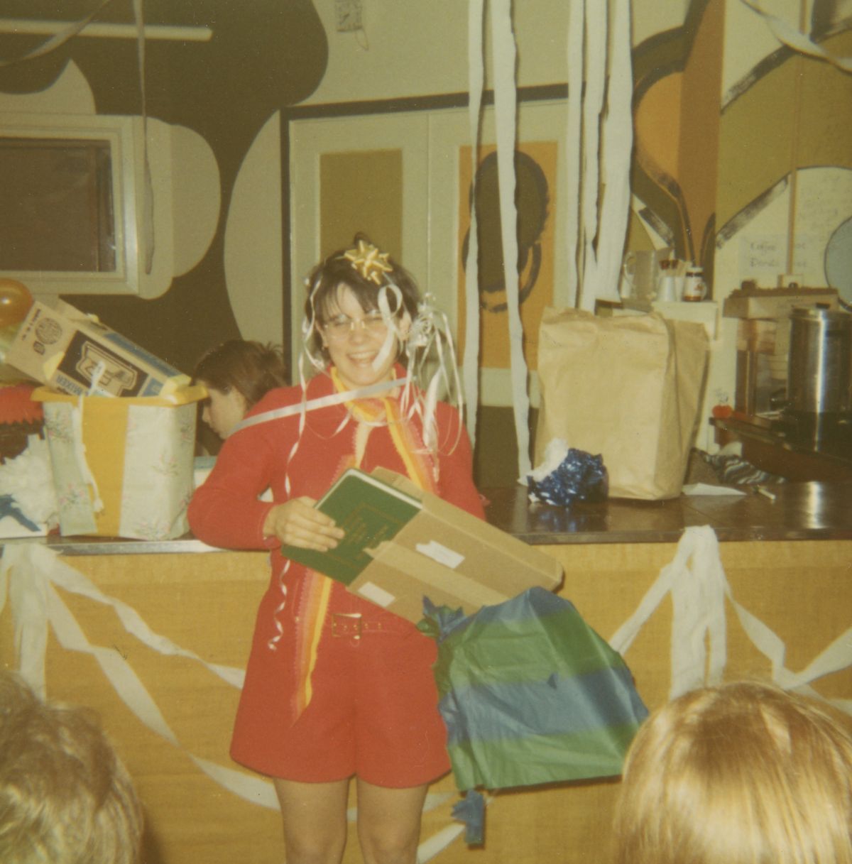 Judi Opening Present From Jody Andrade Who Gave Shower Awake Room Fwc